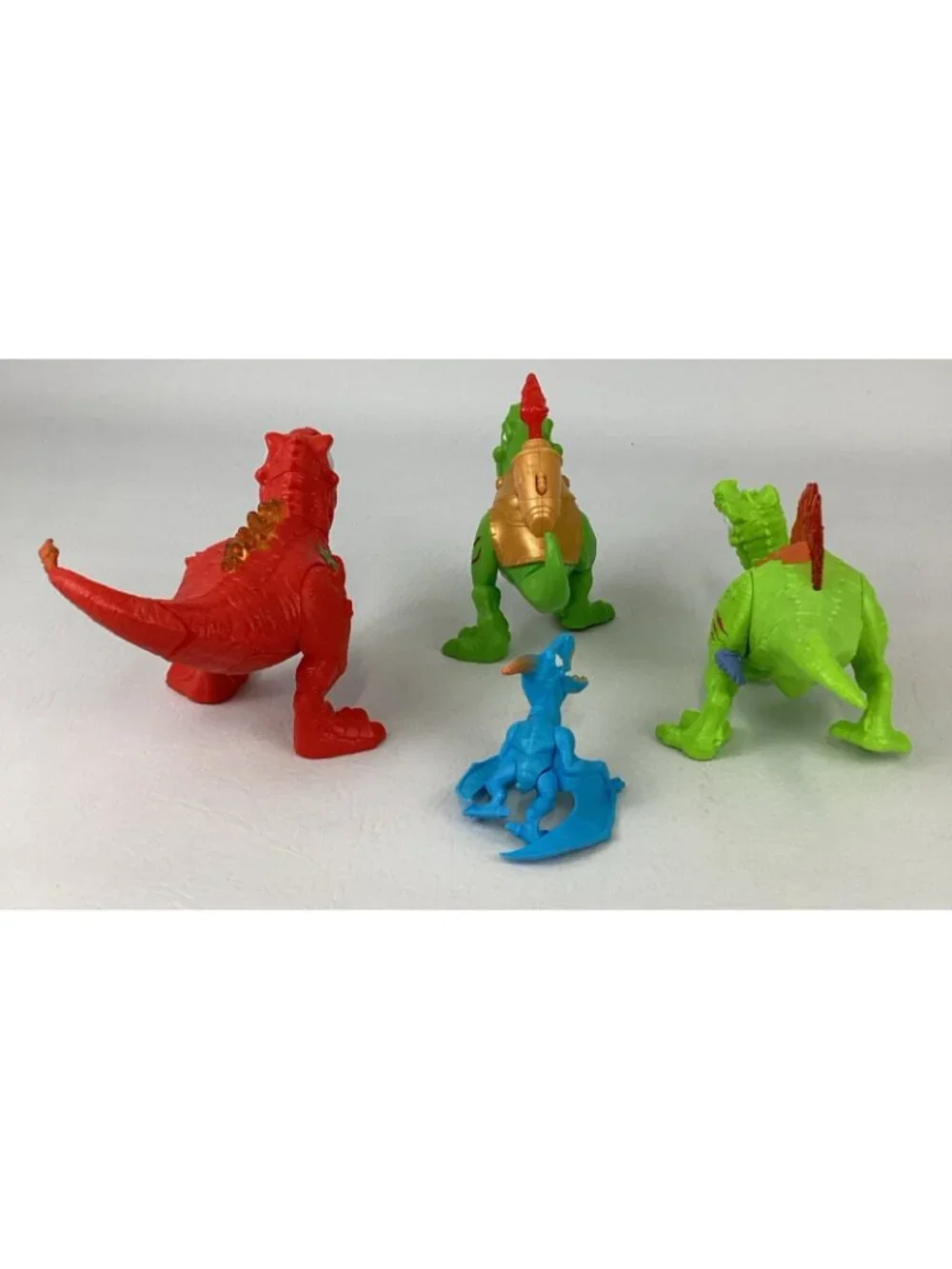 Zuru Smashers Mega Light Up Dinosaur Figure Bundle Lot Launcher Pterodactyl Tour